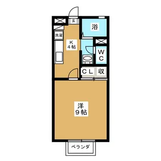 長野県長野市柳町【アパート】の間取り