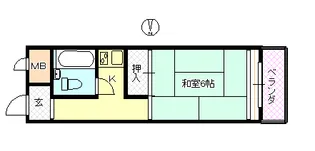 ヴィラたかまつ【3階】の間取り