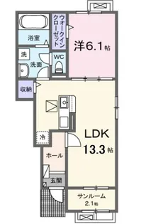 グローティール A【1階】の間取り