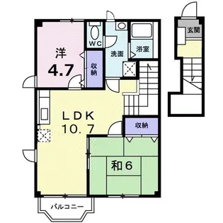クランベリーハウス【2階】の間取り