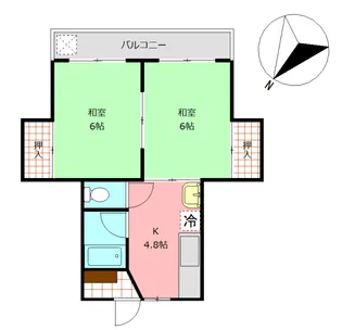 ヴィラージュ リオ【3階】の間取り