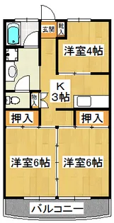 3Kの間取り画像