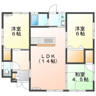鹿児島県鹿屋市串良町上小原【一戸建】の間取り