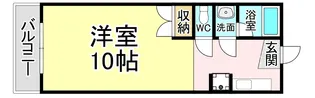 ベルハウス穴生【4階】の間取り