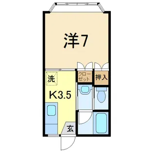 エクセレントハイム【1階】の間取り