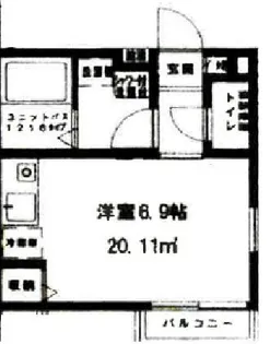 東京都府中市武蔵台2【アパート】の間取り