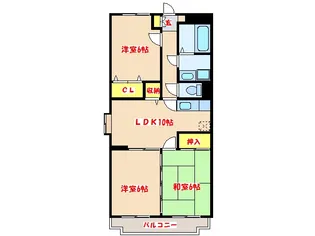 グランドハイツ【3階】の間取り