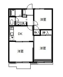 レモンハイツ A棟【2階】の間取り