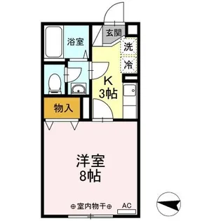 セジュール古舘【1階】の間取り