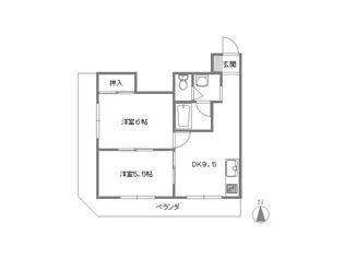 東洋プラザ野江内代【5階】の間取り