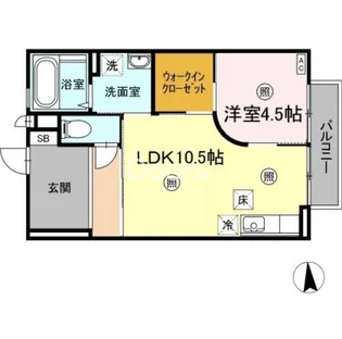 Coral Reef K【1階】の間取り