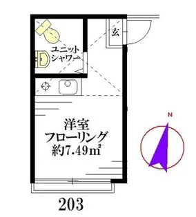 ライブコア練馬【2階】の間取り