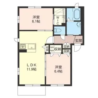 エクラージュ原宿 弐番館【2階】の間取り