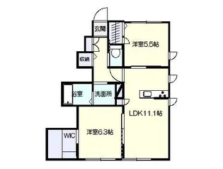 シャーメゾン セイナ【1階】の間取り
