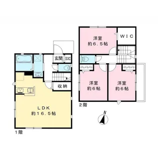 千葉県成田市土屋【一戸建】の間取り