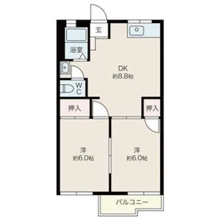 ガーデンハウス【2階】の間取り