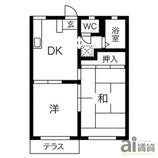 東京都小平市上水本町6【アパート】の間取り