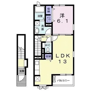 リベラル ファミリア【2階】の間取り