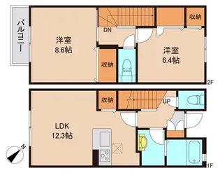 アミサA【2階】の間取り