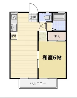 富士ハイツB【2階】の間取り