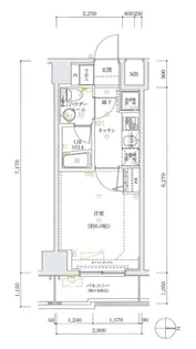 スパシエソリデ武蔵小杉【7階】の間取り