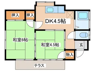 神奈川県茅ヶ崎市柳島2【一戸建】の間取り