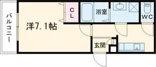 ジーメゾン新大宮【3階】の間取り