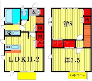 千葉県流山市おおたかの森北2【一戸建】の間取り
