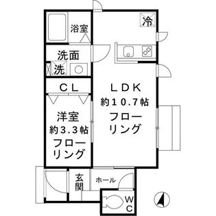 リトルヒル IIJIMA【1階】の間取り