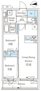 東京都杉並区堀ノ内2【マンション】の間取り