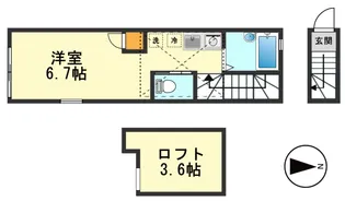 バーミープレイス新小岩【2階】の間取り