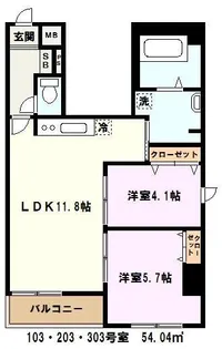 埼玉県川口市東川口4【マンション】の間取り