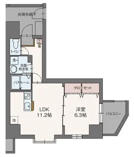 セルビシオ【5階】の間取り
