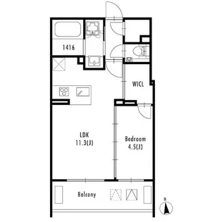 GRAN PASEO西麻布【3階】の間取り