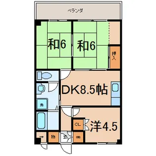 湯河原レジデンス【3階】の間取り