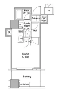 コンフォリア東池袋WEST【8階】の間取り