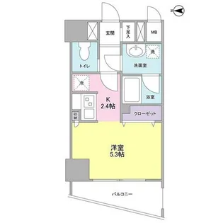 プレディアスタイル横濱沢渡【6階】の間取り