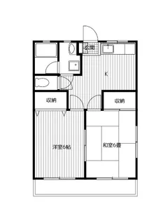 フラッツマキ【2階】の間取り