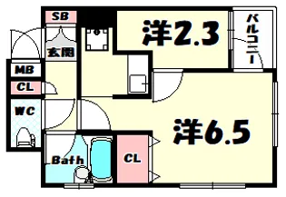 プリオーレ神戸II【2階】の間取り