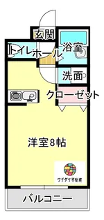 1Rの間取り画像