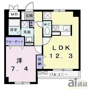 パストラール レジデンス【4階】の間取り