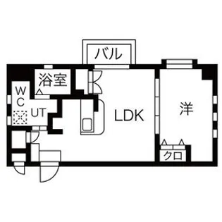 ビュークレスト水前寺【3階】の間取り