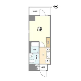 1Kの間取り画像