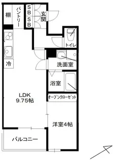 ラフィーノ八乙女【1階】の間取り