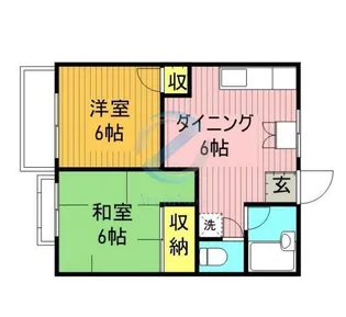 東京都江戸川区篠崎町4【アパート】の間取り