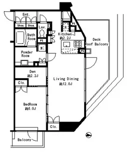 MFPRコート目黒南【8階】の間取り
