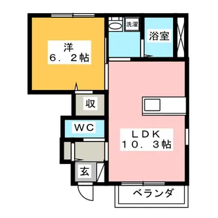 Bonne Chance【1階】の間取り