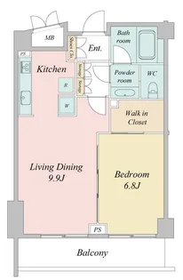 東京都港区三田3【マンション】の間取り