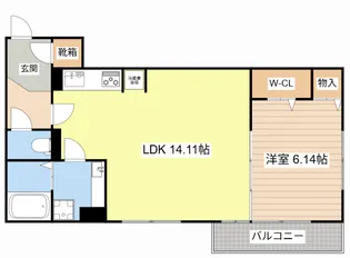 LA・VILLA五箇荘【1階】の間取り