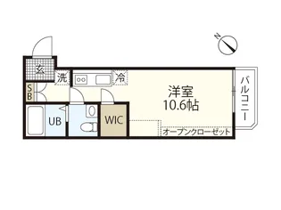 イリス草津東【3階】の間取り